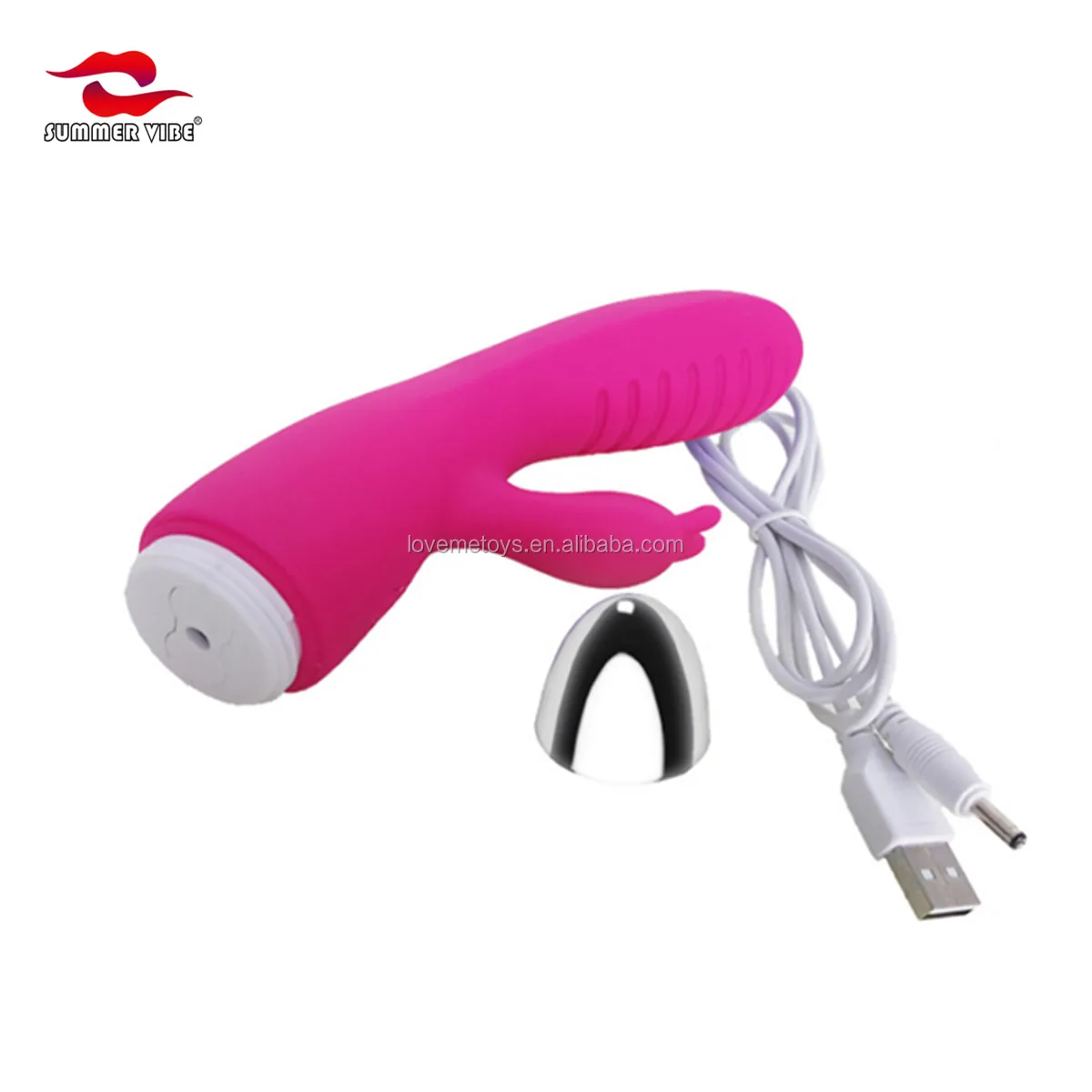 30 Speeds Rechargeable Sex Toys Dual Vibration Rabbit Vibrator