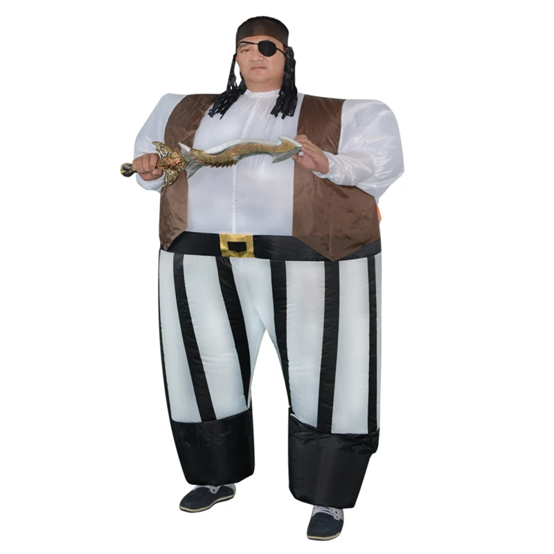 Adult Inflatable Captain Pirate Costume Blow Up Fat Man Sumo Wrestler Outfit  Suit Anime Cosplay Halloween Costumes Fancy Dress - Cosplay Costumes -  AliExpress