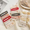 2019 New Women Girls Barrettes Hair Accessories Waterdrop Rectangle Acrylic Hair Clips Sequin Hair Clip