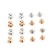 2019 Fashion gold screw buttons with crystal rhinestone for shirt & handbag buttons decorations