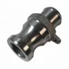 Stainless steel flange camlock plug quick-disconnect coupling