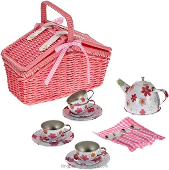 pretend play picnic basket set