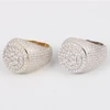 wholesale hip hop 925 silver big ring for man jewelry