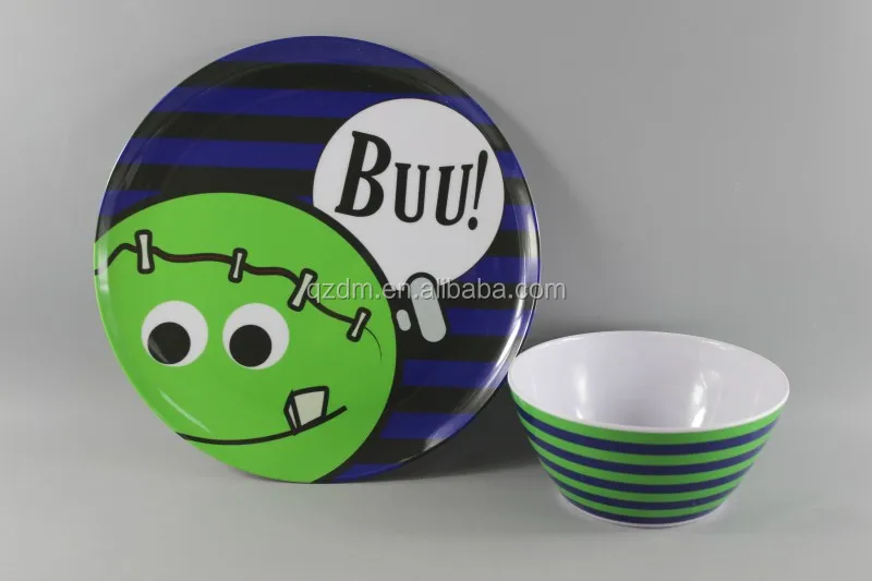 Melamine Plate and bowl set for Hallowmas
