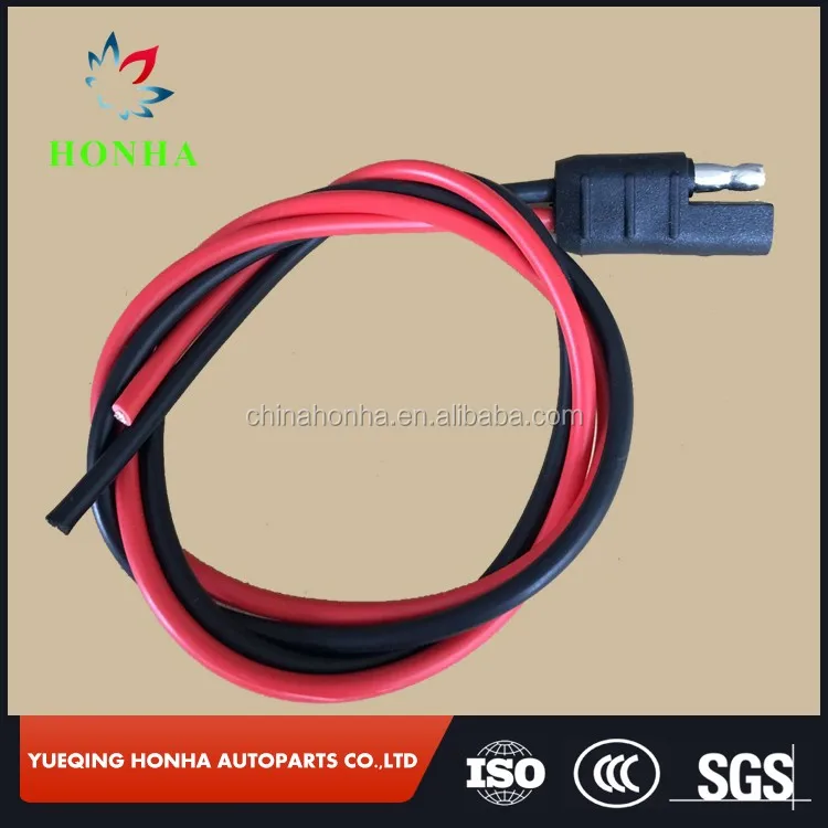 2 Pin Quick Disconnect Sae Connector Bullet Lead Cable Auto Wire