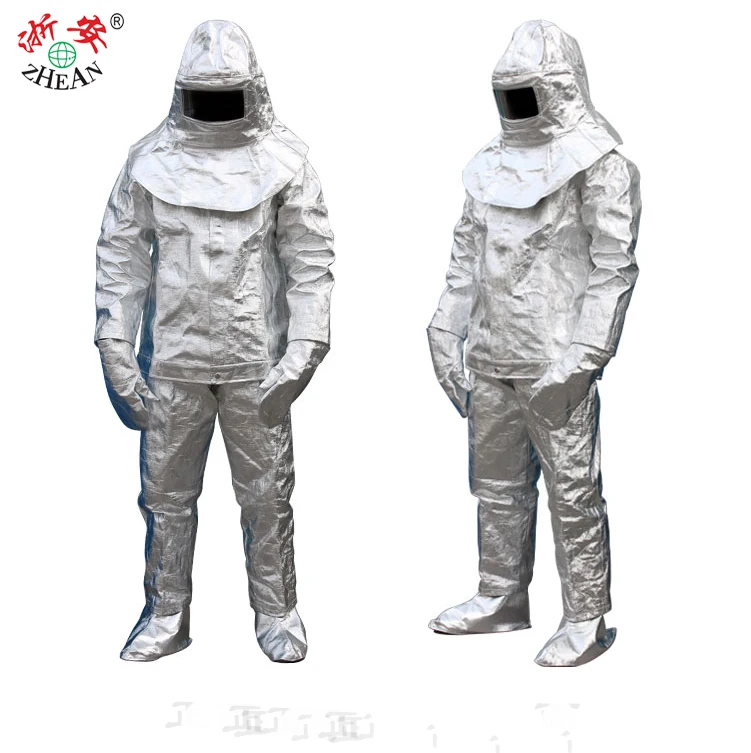 Vestirte prendas de protección 1000 ℃ protección de calor delantal lámina de aluminio 
