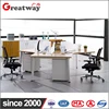 Furniture cross leg computer desks for dual monitors