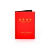 Custom foil logo coin stamp collection leather folder