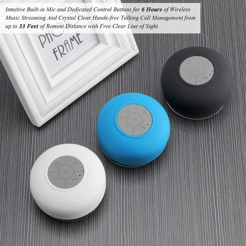 Fancytech Mini Portable Wireless Waterproof Bt Shower Speaker - Buy