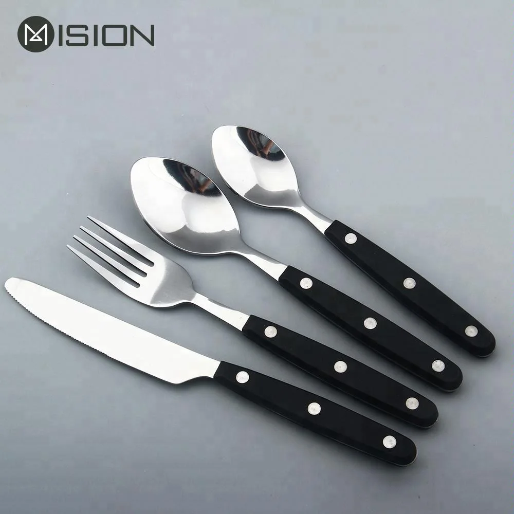 3 Rivets Spoons Forks Knives Stainless Steel Cutlery Set With 3 Rivets Spoons Forks Knives Stainless