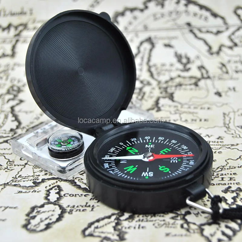 Plastic Portable Mini Pocket Outdoor Hiking Gift Compass Kids Toy