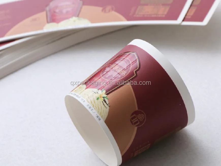 paper cup fan for ice cream