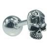 new design Skull head stainless steel anal butt plug with cock ring metal anal beads fetish insert sex toys