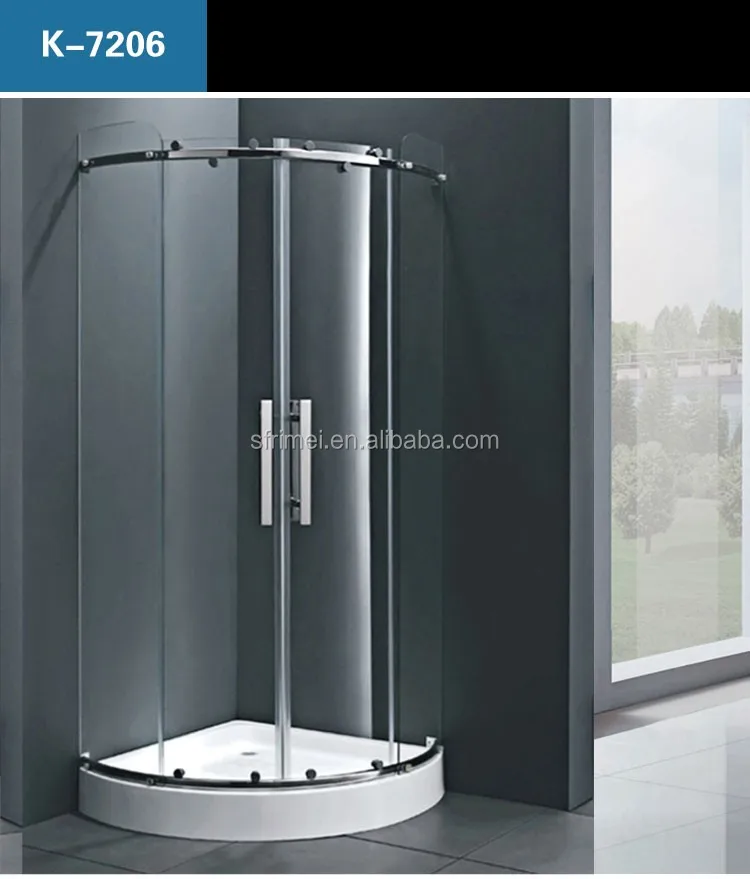 K-7317 Hotel Commercial Prefab Bathroom One Person Portable Transparent