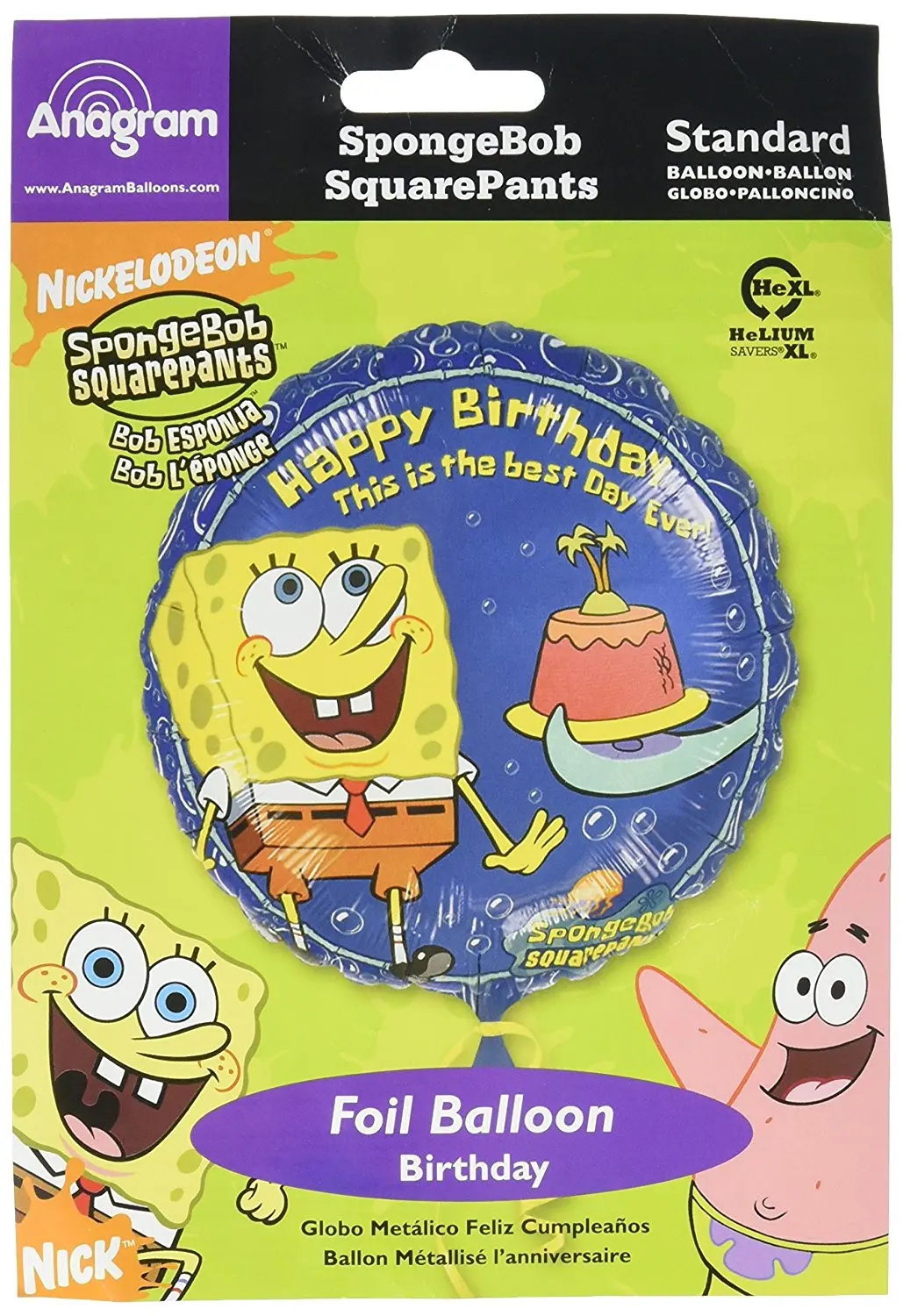 Spongebob Square Pants Foil Balloon Nickelodeon Fête D/'Anniversaire Décoration