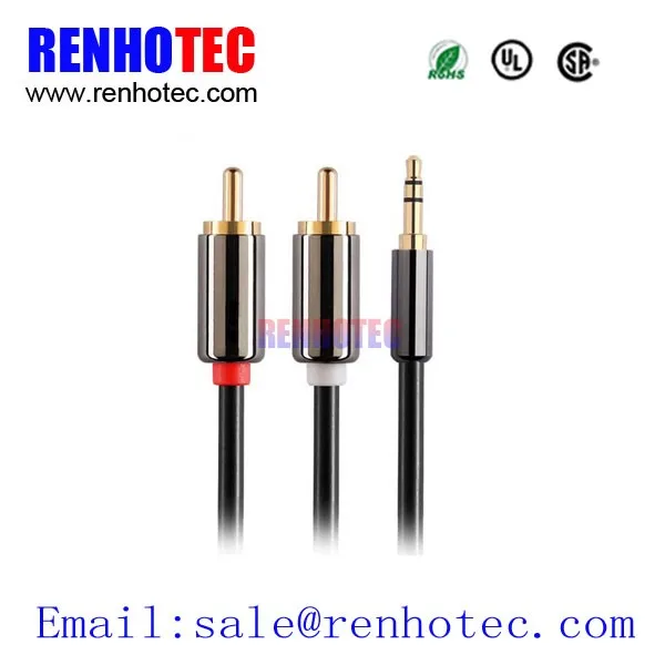 High Quality Y Type RCA Audio Cable Splitter