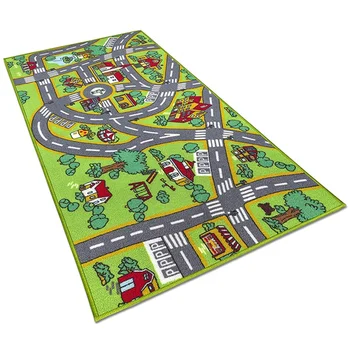 Custom Design Soft Floor City Road Games Carpet Indoor Kids Play Mat ...