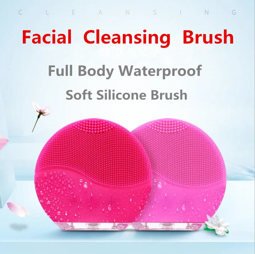 Facial Cleansing Brush Face Scrubbers Waterproof Silicon Facial Cleaner and Massager Electric Cleansing for Deep Cleansing Care