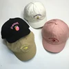 Custom made embroidery short brim kids dad hats