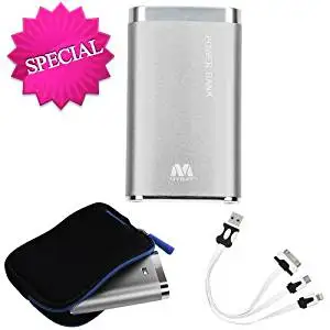 MYBAT Silver Li-ion Power Bank (7800 mAh) for APPLE The new iPad APPLE iPhone 4S/4 APPLE iPad 2 APPLE iPod touch (4th generation) APPLE iPad APPLE iPod nano (6th generation) APPLE iPod shuffle (4th generation) APPLE iPod touch (3rd generation) SAMSUNG M370 SAMSUNG R920 (GALAXY ATTAIN 4G) SAMSUNG