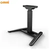 Silver color electric adjustable height sit to stand computer desk