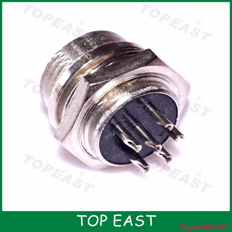 Hot Sale Gx16 Brass Electric Quick Connectors 6pin Quick Connect