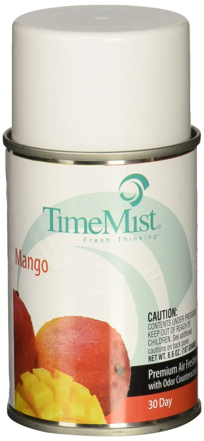TimeMist 1042810EA Metered Fragrance Dispenser Refill, Mango, 6.6oz, Aerosol