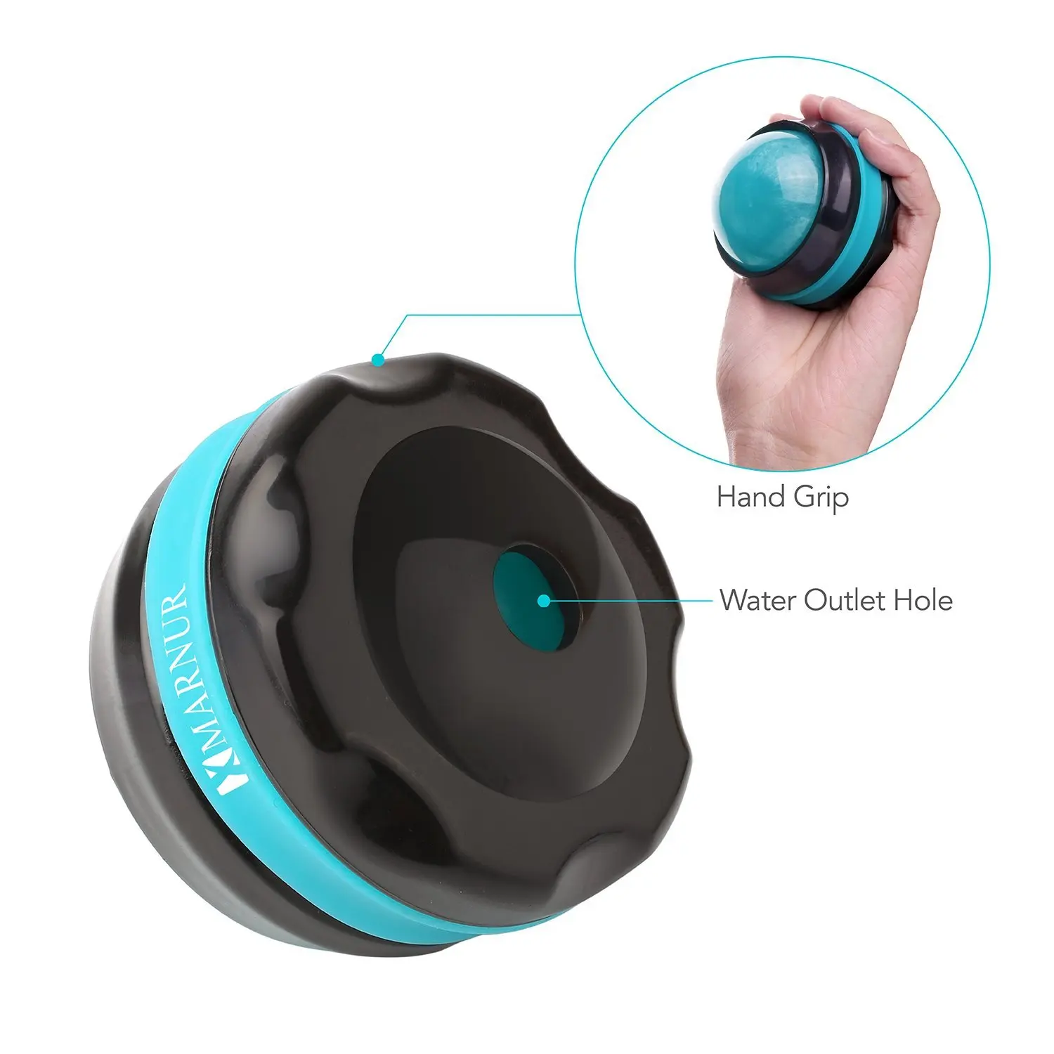 5.4cm Therapy Relaxation Roller Massager Pain Relief Body Secrets Resin