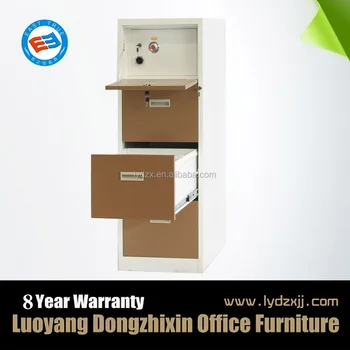 Modern Design Metal Fireproof 4 Drawer File Cabinet With Safe Box