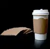 Custom coffee for hot drink printed kraft paper hot sell coffee paper high quality lower price paper black coffee sleeve