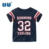 Factory drop shipping sport stylish kids boys summer shirts with good printing