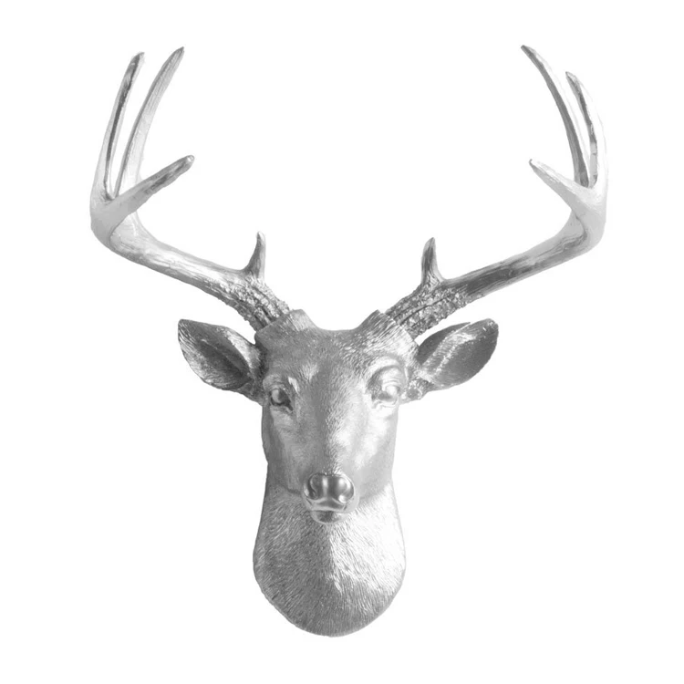Wholesale Resin Wall Hanging Animal Head Statues 3d Deer Head Buy 3d