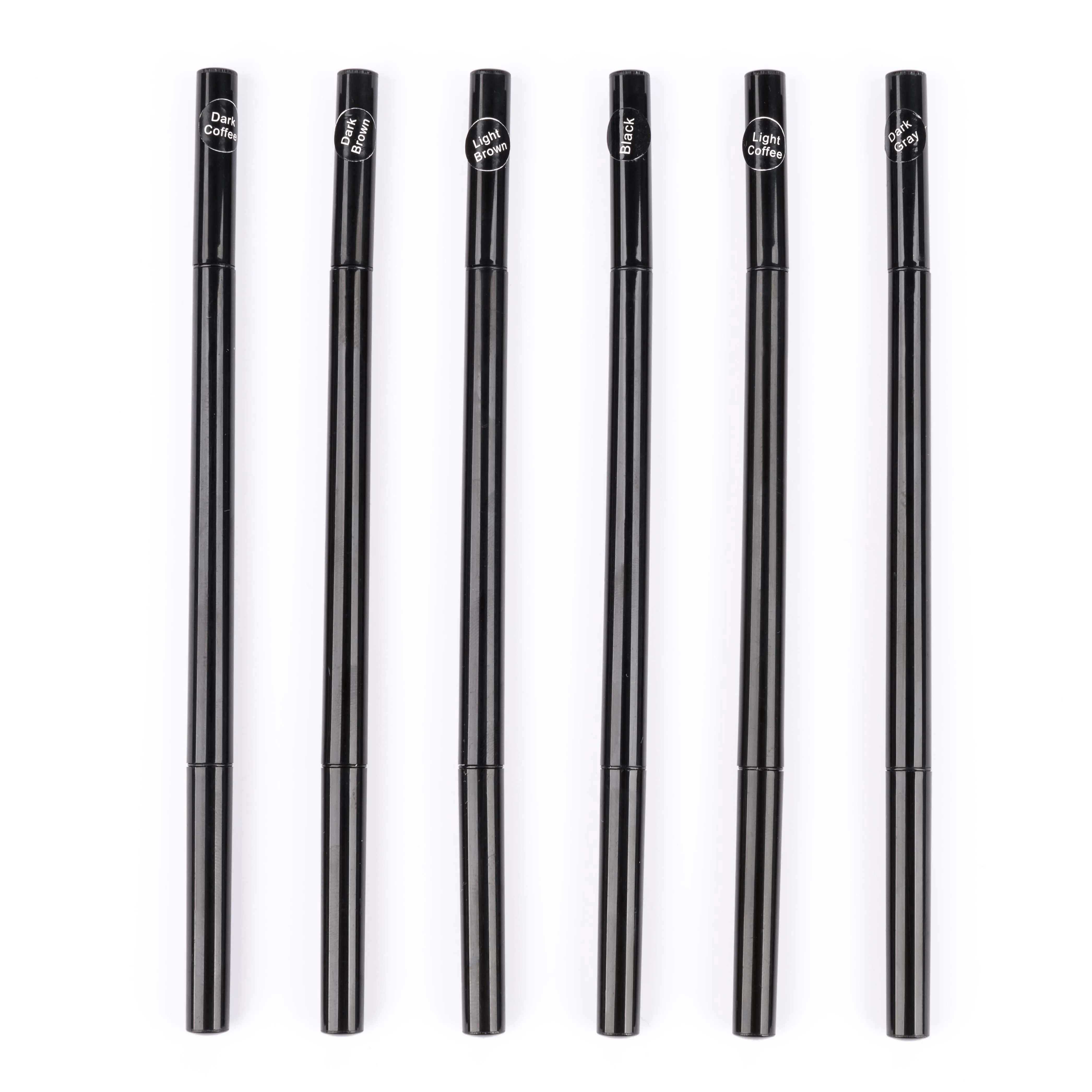 6 colors Private Label Waterproof Wholesale Eyebrow Pencil