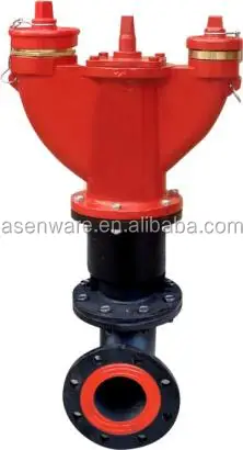 Dual outlet landing valve fire hydrant