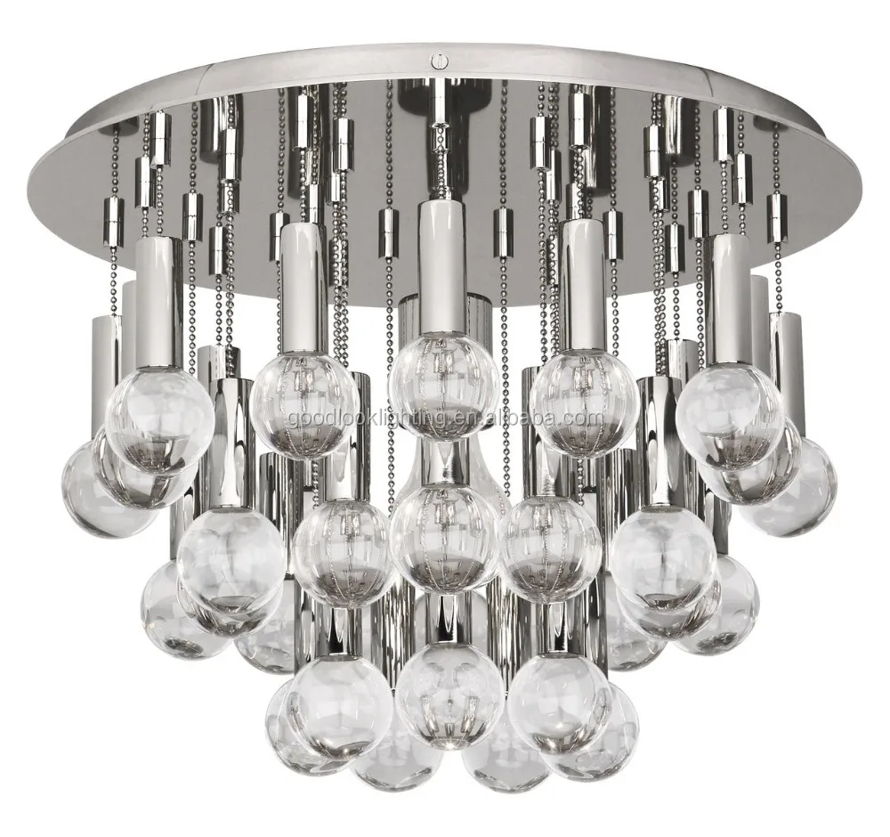 C Ul Etl Listed Modern Crystal Accents And Polished Nickel Finish Light Fixture Of Ceiling Light Semi Flush Mount Light Buy Modern Ceiling