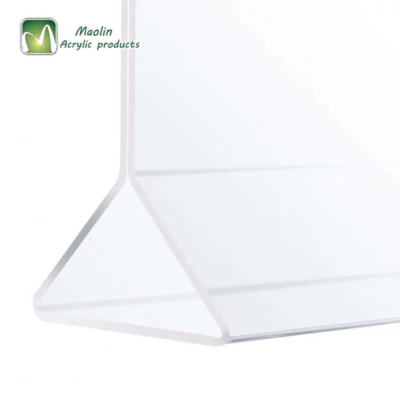 Triangle Table Top Clear 8.5x11inches Or Customized Pack Of 6 Plastic
