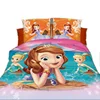 Latest 3D digital printed princess 3pcs single size polyester duvet cover bed sheet and bedding set for baby and kid