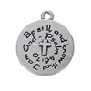lucky alloy plating antisilver with god all things are possible letters pendant