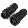accwc009 M14 2 pin I-Shape IP65 Waterproof Connector 2 Pin Cable Wire Plug Socket