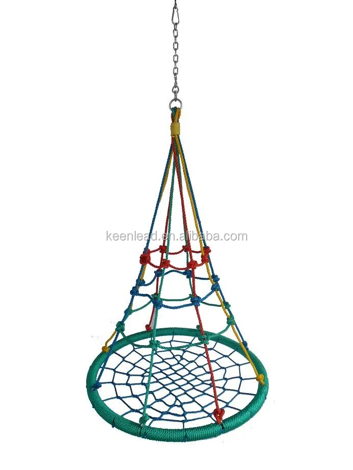 Children S Swing Seat Suspended Hanging Egg Chair Round Spider Web Platform Children Swings Round Buy Egg Chair Outdoor Children S Swing Seat Round