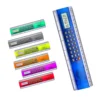 Plastic transparent personal office desktop 20 cm ruler 8 digits cell button cell power electronic scientific graphic calculator