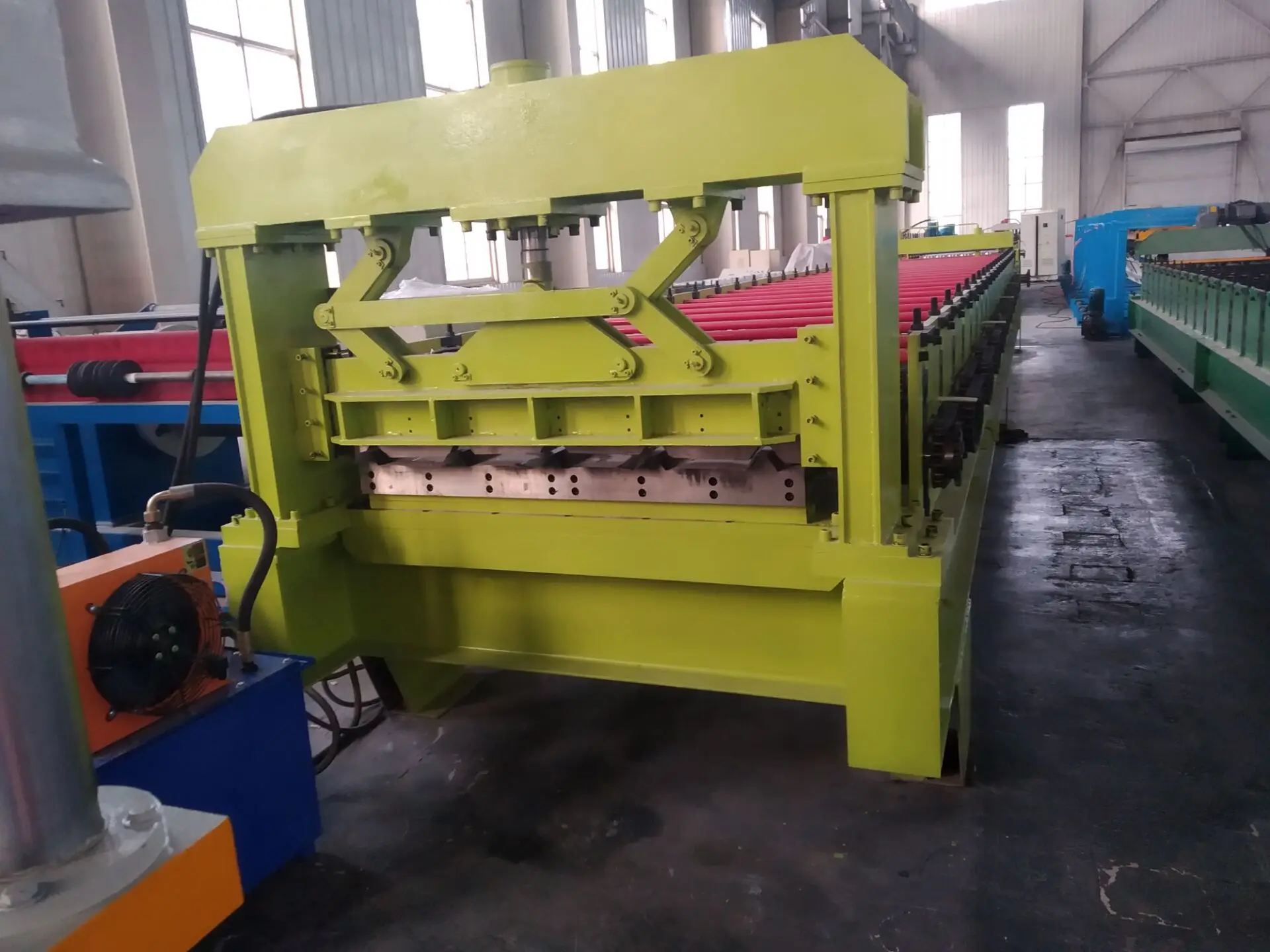 high quantity metal steel sheet decking floor production roll forming line