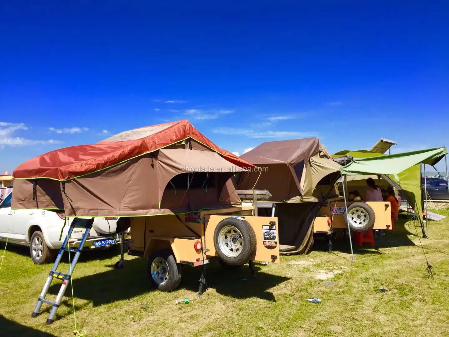 キャンプトレーラーオフロードトラリア防水テントトラリアラダーラックルーフトップテントキャンピングカーオフロードキャンピングカートレーラー Buy J E E P オフロードトレーラー キャンプトレーラー キャンピングカーのすべてのキャンプ機器付属屋根トップテント