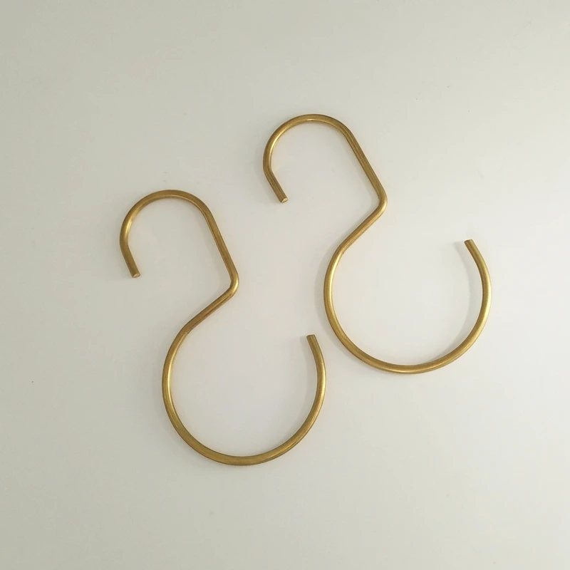 Wholesale China Custom Creative Brass S Hooks Gold Color S Shape