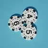 Blank tray clay custom plain personalized sample poker chips
