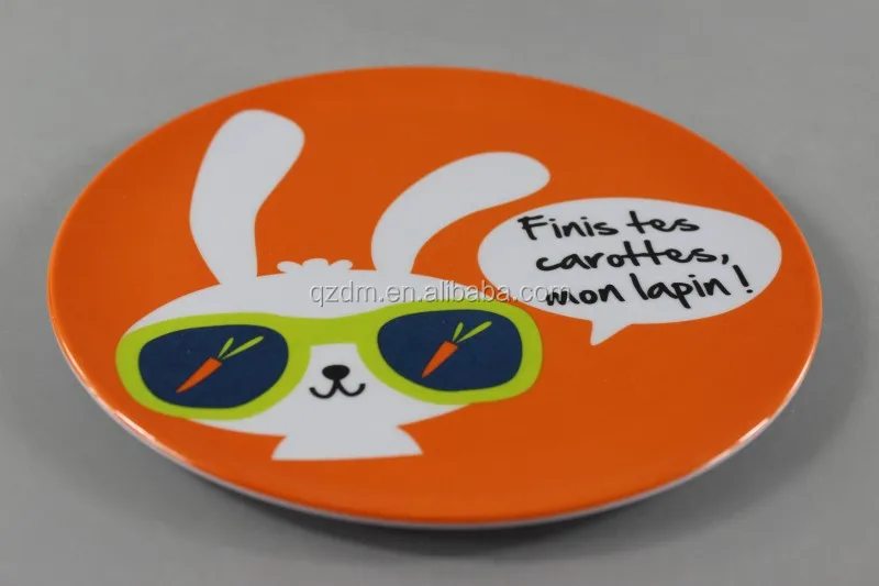 Sales Promotion Melamine Dinner Plate ,Custom Print