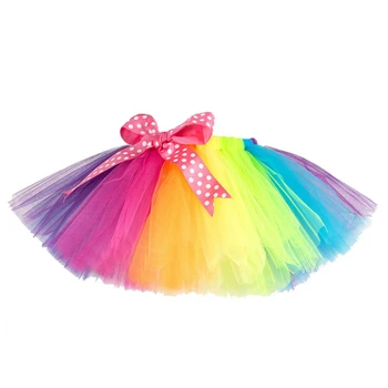 tutu skirt rainbow