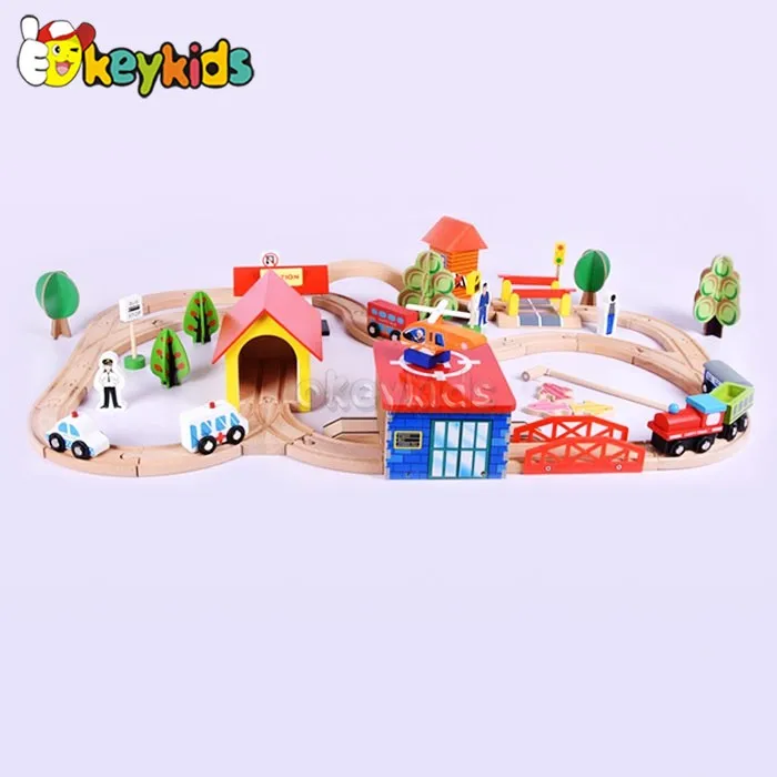 2017 Wholesale Toddlers Wooden Model Train Sets Funny Kids Wooden Model