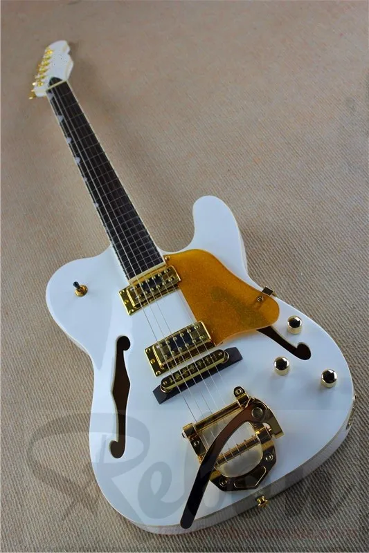 white chicken guitar