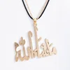 Muslim Islamic Religious Symbol Pendant Jewelry Allah Pattern Arabic Necklace For Lover Women Men